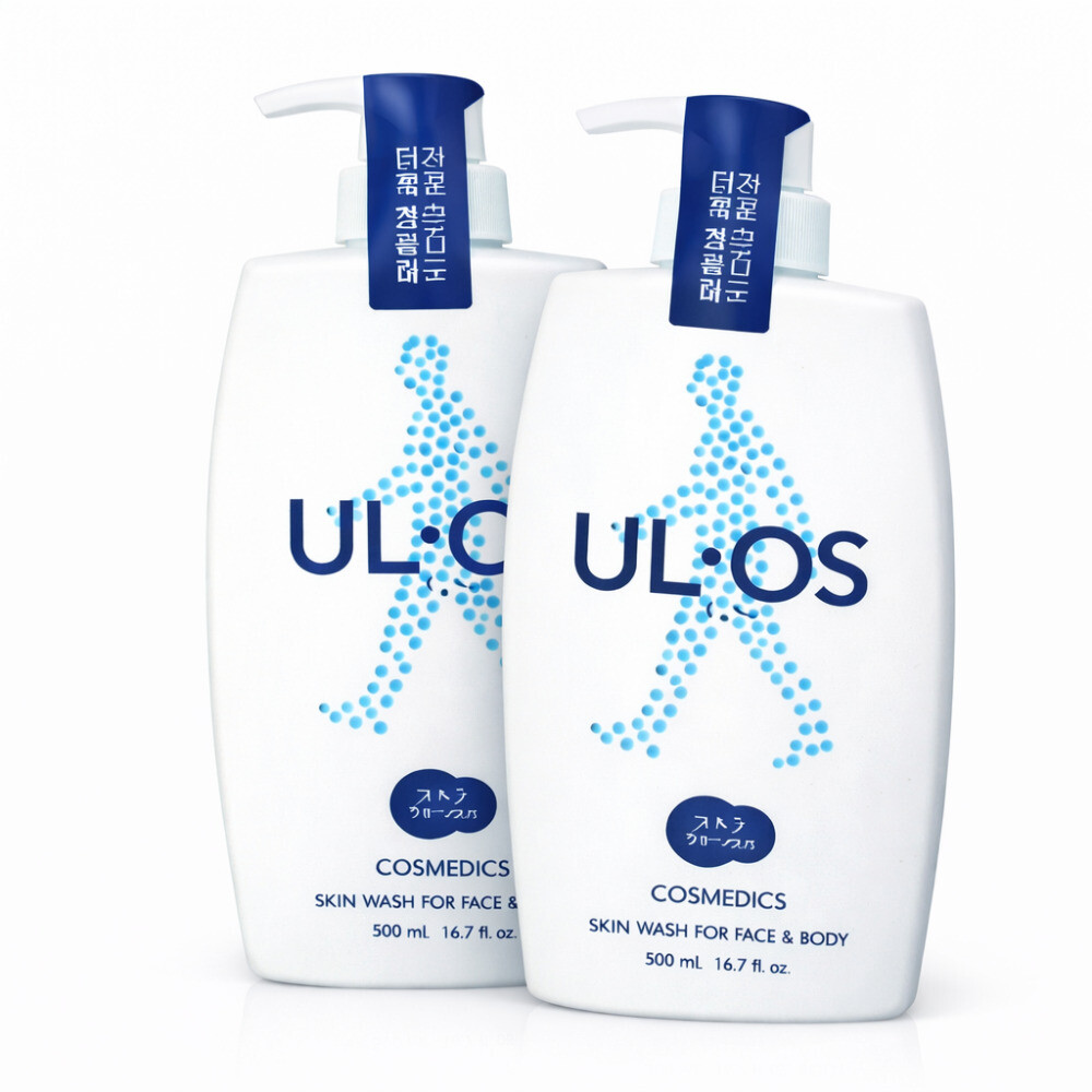 우르오스 바디워시 500ml 1+1 남자 등드름 스킨워시 노인냄새 올인원 우로스파우치