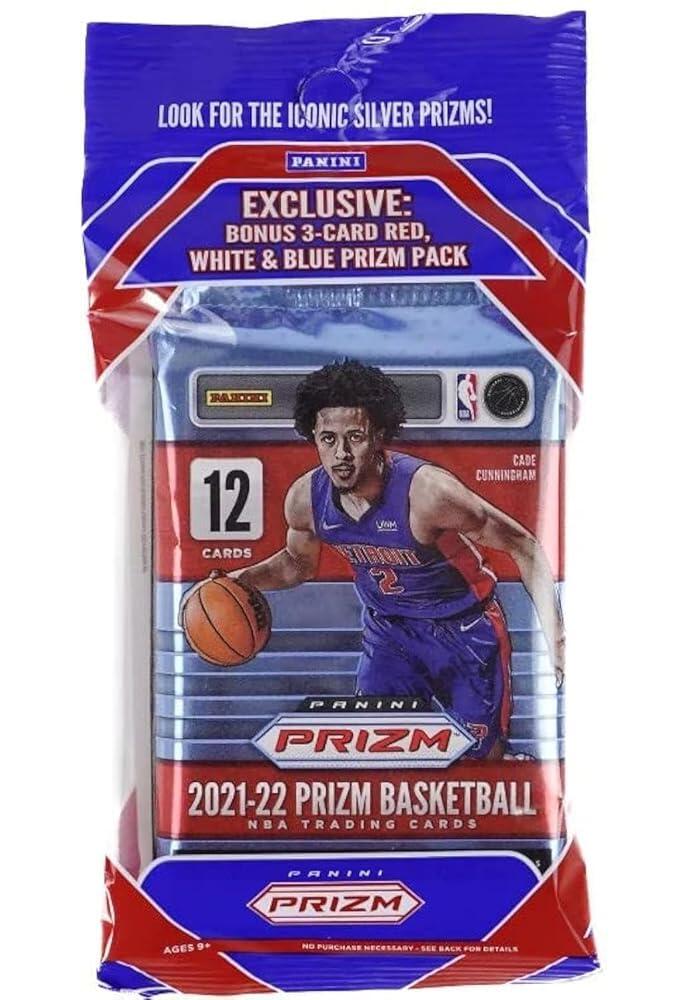 2021/22 Panini Prizm NBA 농구 팩토리 실드 첼로 팩 - 팩당 카드 15장