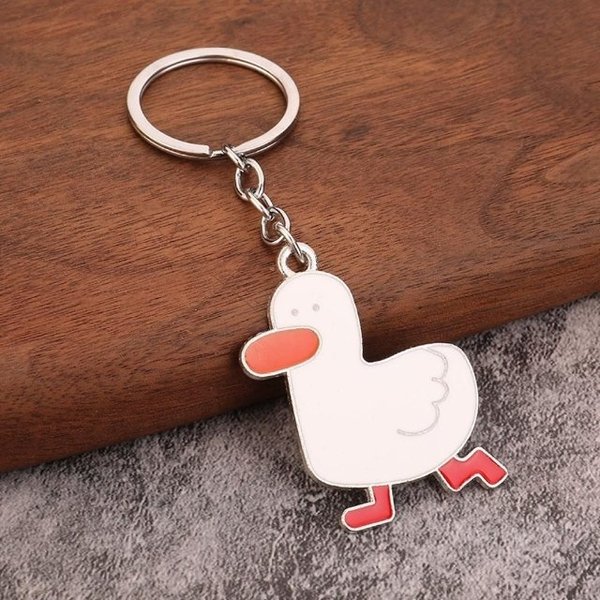 행운 키링 키홀더 귀여운 부적 열쇠고리 오리 오리키 (WFLO3JD)