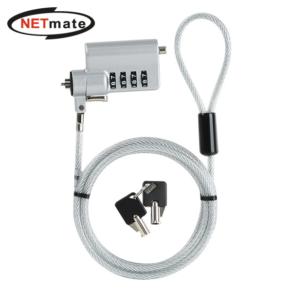[강원전자][오늘출발] 넷메이트 넷메이트 노트북 도난방지 와이어 잠금장치 NM-SLL07 WINIT
