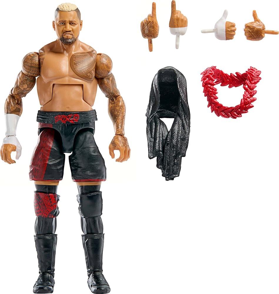 마텔 미국매장정품+ Mattel WWE 엘리트 컬렉션 탑 피크 액션 피규어 및 액세서리 세트 솔라 시코아 15.2cm
