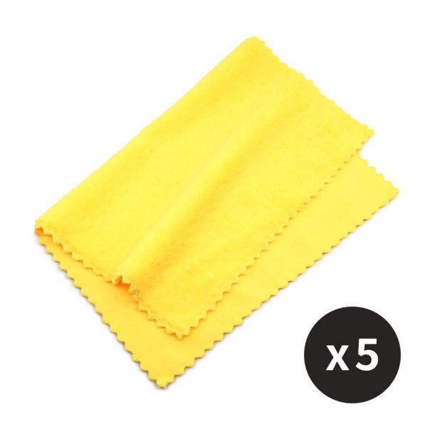 [오늘출발] 워니네 올풀릴 걱정없는 옐로 다용도 크리너 (중) 30x40cm X 5개 / 먼지청소 유리 세차 극세사걸레 무료배송