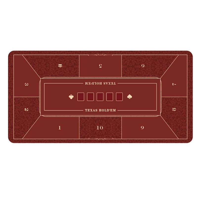 블랙잭 매트 홀덤 보드 깔판 카드게임 부직포 테이블 마작 카지노 게임 포커 9. 레드 200x100cm