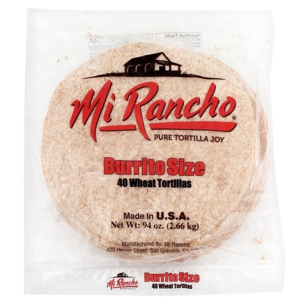 미랜초 통밀또띠아 10인치40장 아이스박스 포함