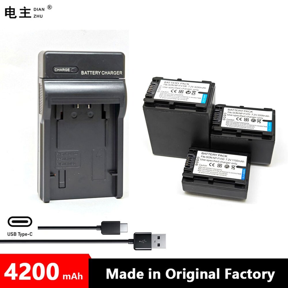 [오늘출발] NP-FV100 NP-FV50 NP-FV70 배터리 및 충전기 소니 NP FV50 FV70 FV100 FV30 FH60 FH70 FH100 CX700 CX760