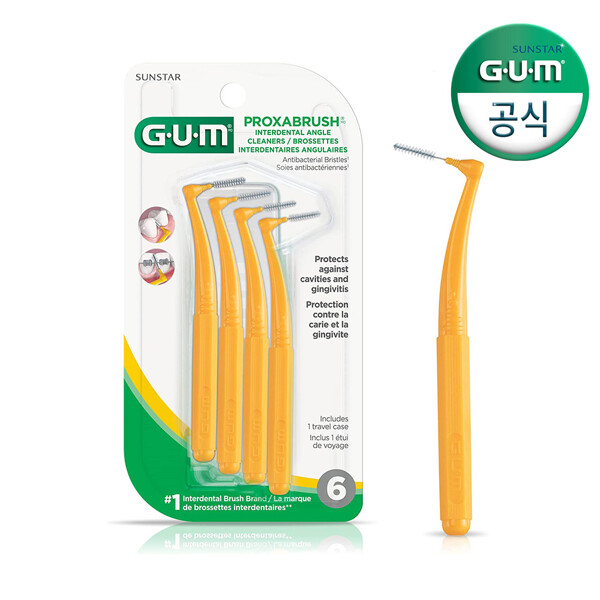 [선스타]검 (현대Hmall)GUM 검 프록사브러쉬 고비트윈스 앵글 클리너-6입(3012) 12개