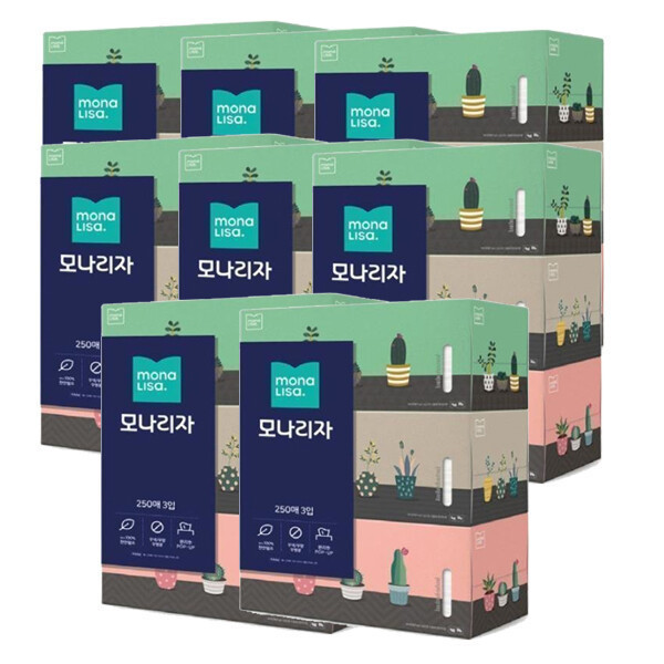 [오늘출발] 벨라지오 모나리자 미용티슈 250매 24개