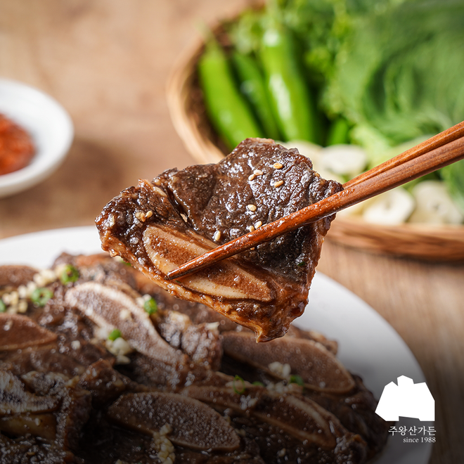 [오늘출발] 주왕산가든 LA갈비 우대갈비 소고기 소갈비 1kg 1팩