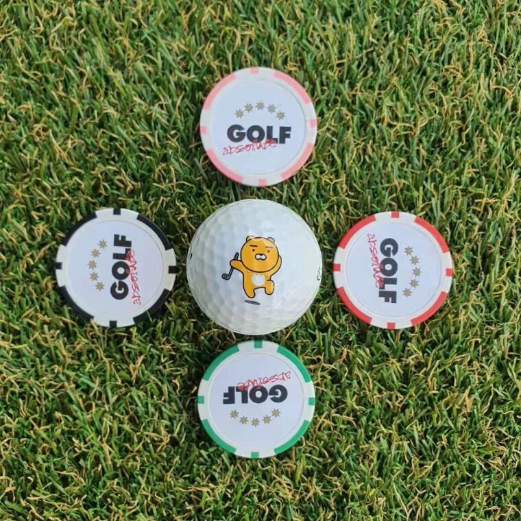 [오늘출발] 카지노칩 볼마커 4p 1set 필드용품 파크골프볼마크 PA01-a3