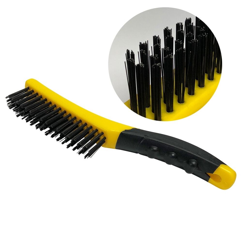 스틸 와이어브러쉬(노검386)철솔 청소솔 바닥솔 동솔/틈새청소/솔질/청소도구/청소용/녹제거