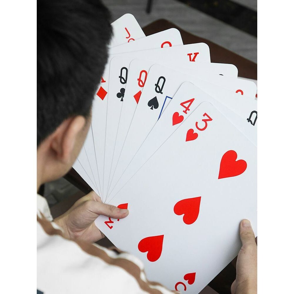 [오늘출발] 초대형 포커 홀덤카드 보드게임 카지노 28CM 빅포커