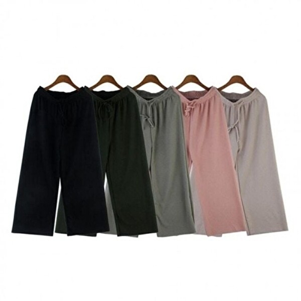 와이드 여성 추천 팬츠 5컬러 꾸안꾸 1P 골지 밴딩 조 (KYR-WFH5VPI)