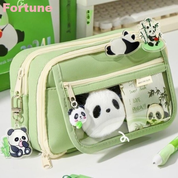 Fortune 팬더 필통 대용량 판다 동물 귀여운 세트