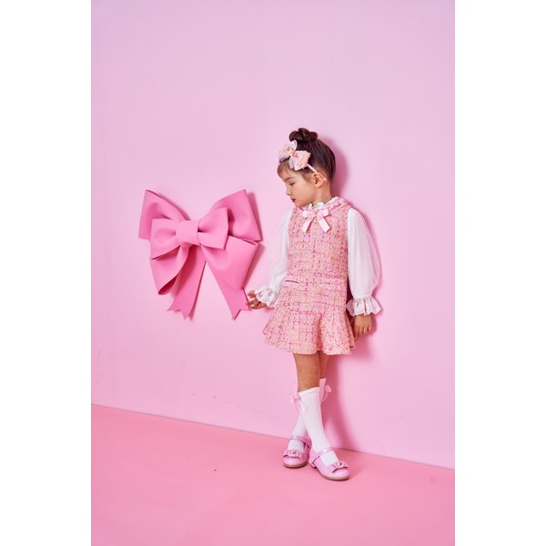 [신세계백화점](프랜치캣)(대전신세계)Q51DCO110PK 프릴 트위드 OP