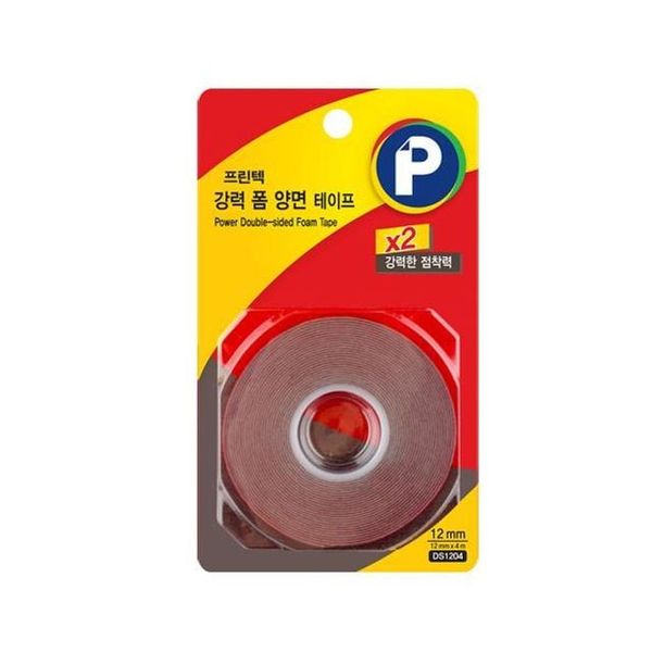 강력 폼 양면 테이프 12x4m 프린텍(WD33CBA)
