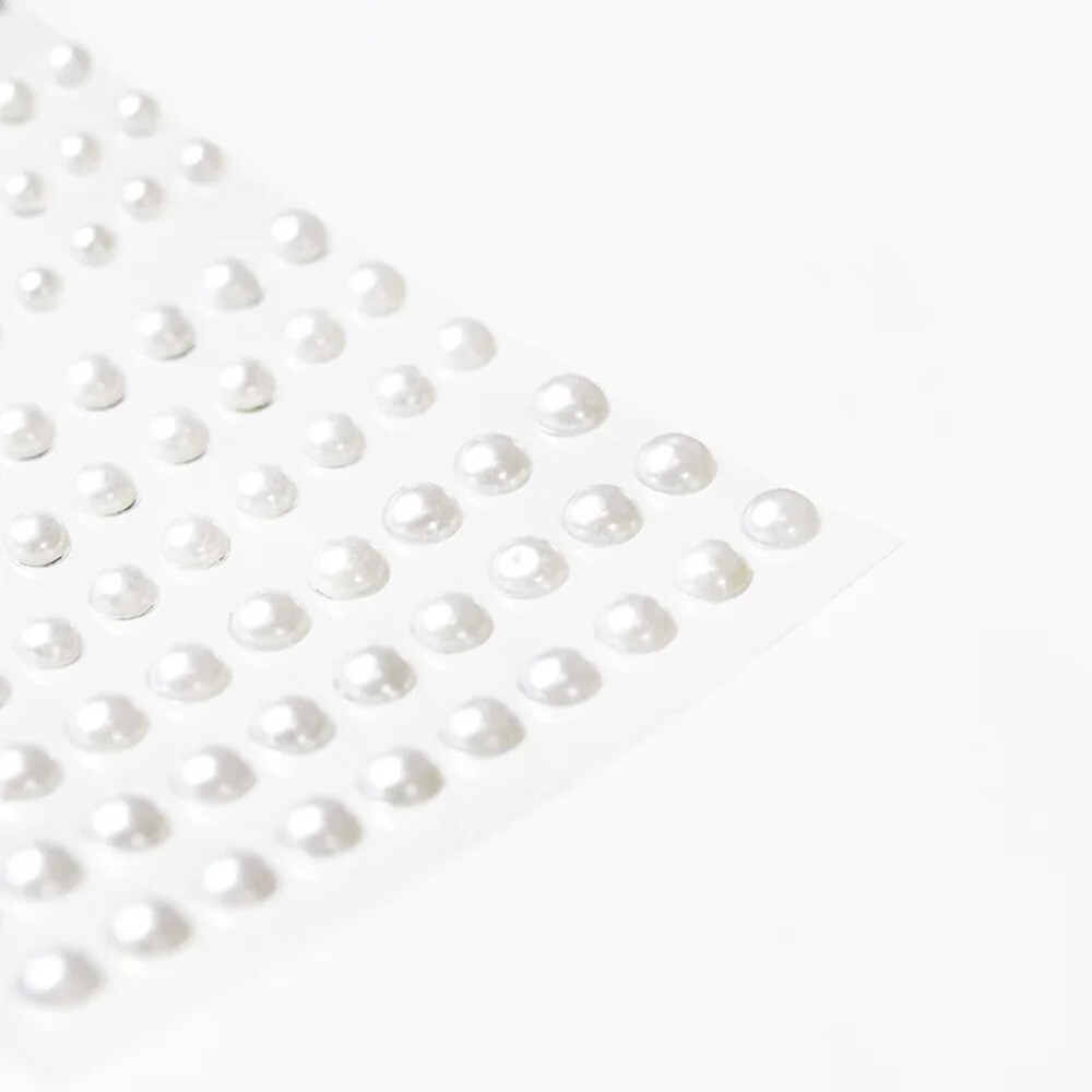 3D 진주 색상 다이아몬드 네일 아트 스티커 평평한 바닥 마법의 자스민 접착 5D PVC 소재