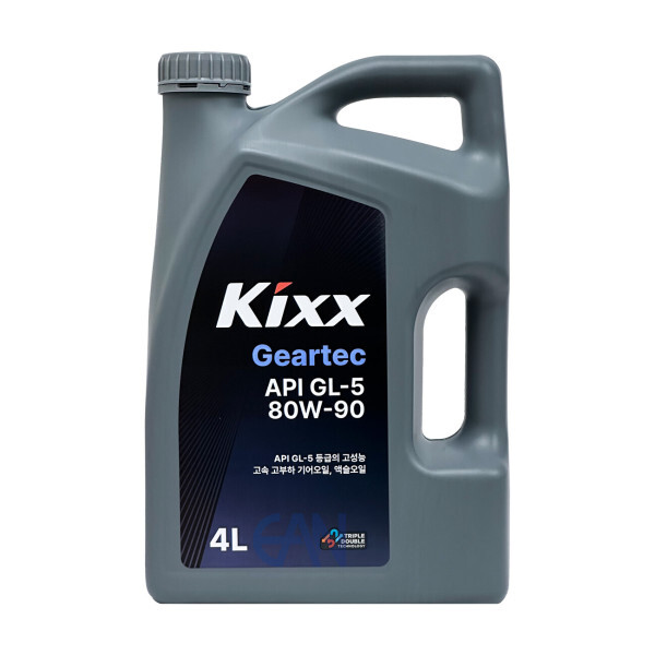 [오늘출발] 킥스 GS칼텍스 킥스 기어텍 KIXX Geartec GL-5 80W-90 4L 1개 리어액슬 기어오일 수동변속기 오일