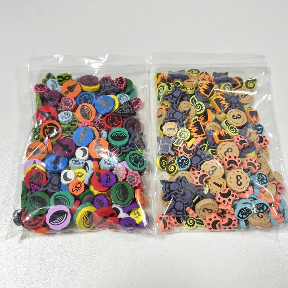 [오늘출발] 보드게임 정령섬 악세사리 구성물 업그레이드팩 원목 토큰 업그레이드