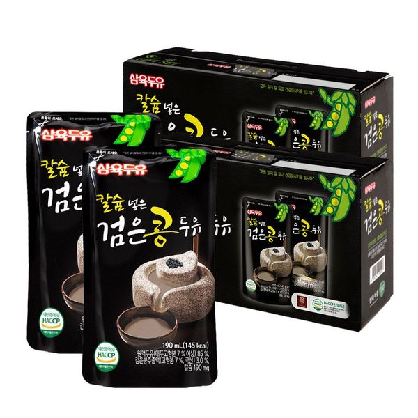 삼육 삼육두유 칼슘 넣은 검은콩 두유 190ml 40팩35691156