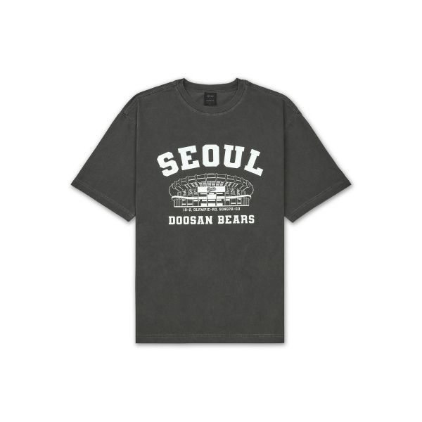 KBO MSS x 볼파크 반소매 티셔츠 차콜그레이 서울 두산 베어스