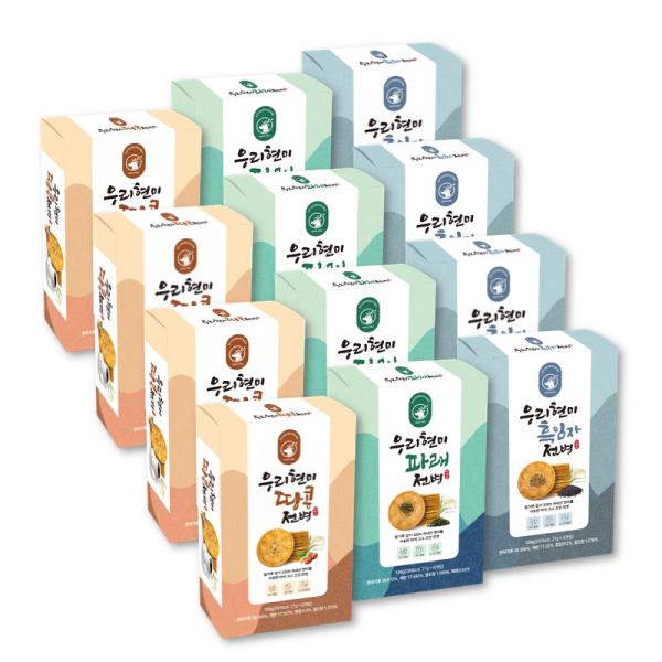 신화당제과 우리현미전병(땅콩4파래4흑임자4) 12박스