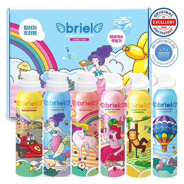 버블클렌저 200ml 3종 넓적누들+NEW 200ml 3종(레드+옐로우+블루)