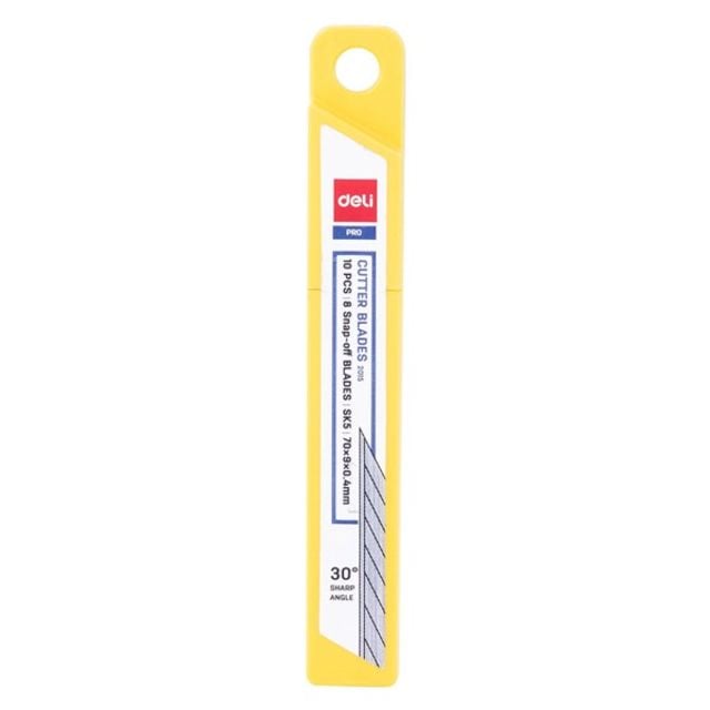 델리 30도 컷터날 소 10개입 E2015 칼 슬라이스 문구 사무 오피스 소형 자르기 커터기yss3+9Ozt