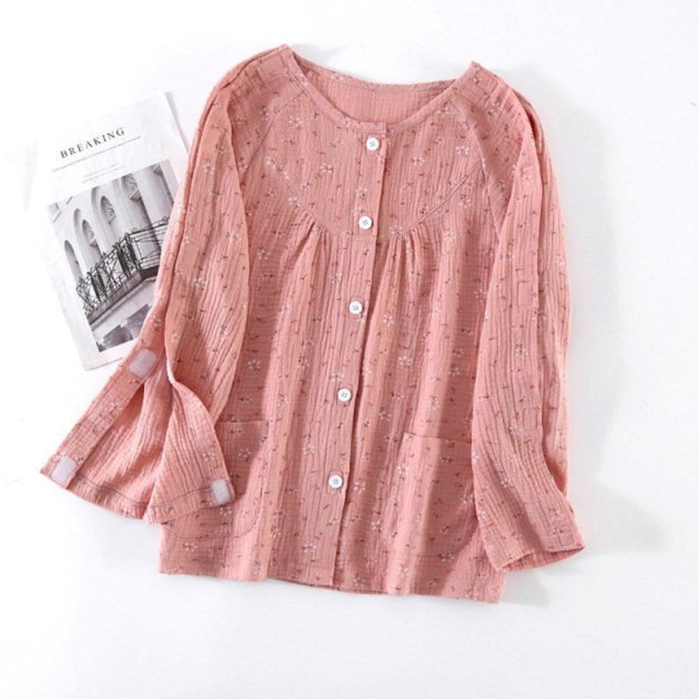 어깨수술찍찍이상의 여성 봄 팔깁스옷 어깨수술복 정형외과 와상환자복 병원복 코튼