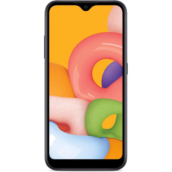 [해외] 토탈 와이어리스 삼성 갤럭시 A01 4G LTE 선불 스마트폰 블랙 16GB 유심 카드 포함 CDMA