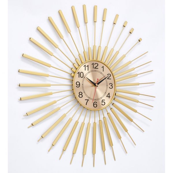 9866265 벽걸이 시계 사무실 인테리어 벽시계 싸이 CHE GOD 대형 스타 버스트 똑딱똑딱 소리를 내지 않음