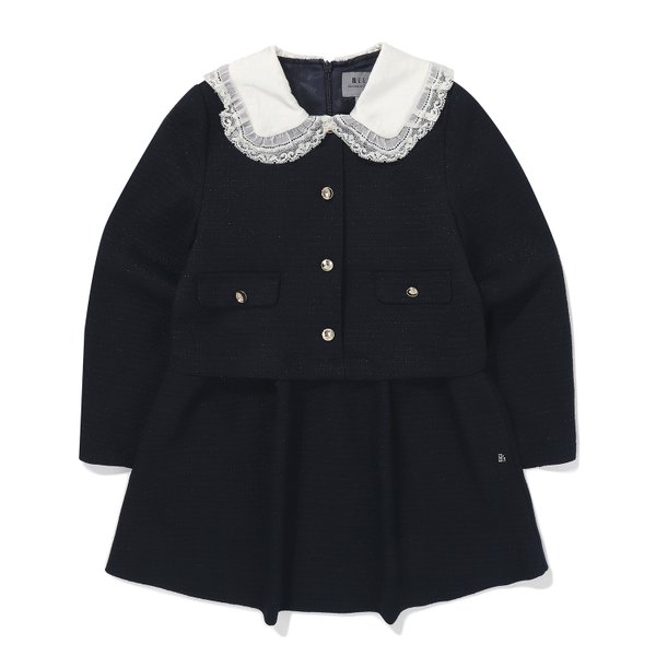 [신세계백화점]블루테일 (광주신세계)BA12OP03NV네이비 트위드 원피스