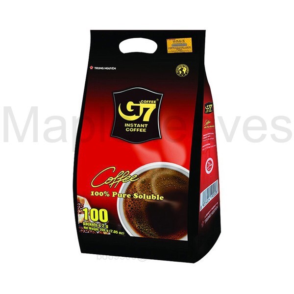 200개입 G7 베트남 블랙커피 1팩(2g x 100개입) 2봉지