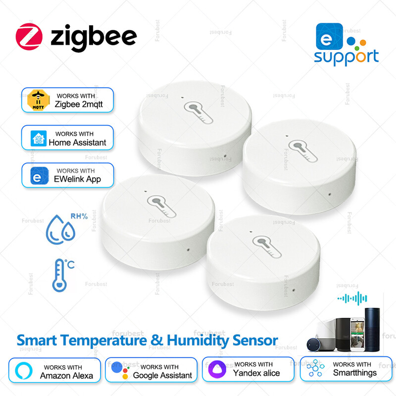 ZigBee 온도 및 습도 센서 원격 모니터링 습도계 스마트 홈 자동화 Alexa Google Yandex 어시스턴트용