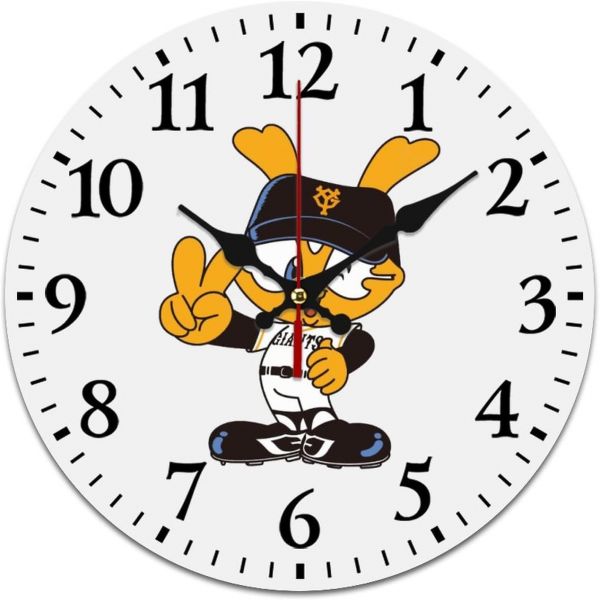 9837756 벽걸이 시계 벽시계 사무실 거실 괘종시계 요미우리 자이언츠 멋쟁이 무소음 Wall Clock 원형 월클
