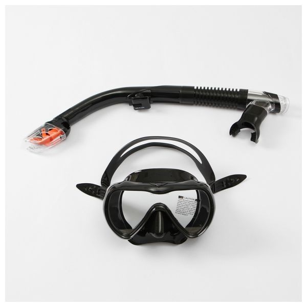 수영용품 물놀이장비 수중안경 아로마 물놀이 스노클링 세트(블랙)