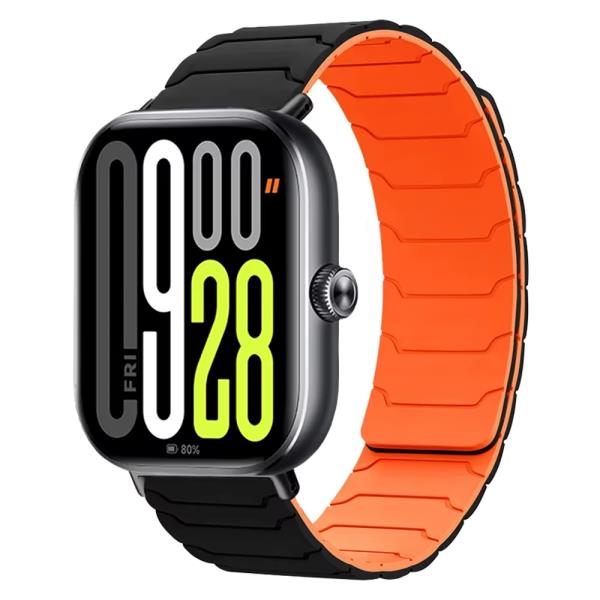 [오늘출발] Redmi Watch 5/4 용 부드러운 실리콘 스트랩 Xiaomi MiBand 9 Pro/8 Pro 손목 밴드 Correa 용 마그네틱 밴