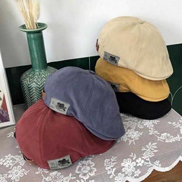 남자헌팅캡 카페 바리스타 알바생 캐주얼 빈티지 헌팅캡 베레모 모자