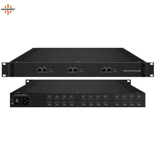[해외] HD to IP SPTS H.265 H.264 AVC 인코더 2/4/8/12/24 HD 입력 UDP SRT RTSP RTMP HTTP HLS M3U8 인코더 IPTV