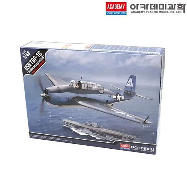 아카데미 1대48 미해군 TBF-1C 레이테만 해전 12340 프라모델 전투기 비행기 공군기 모형완구