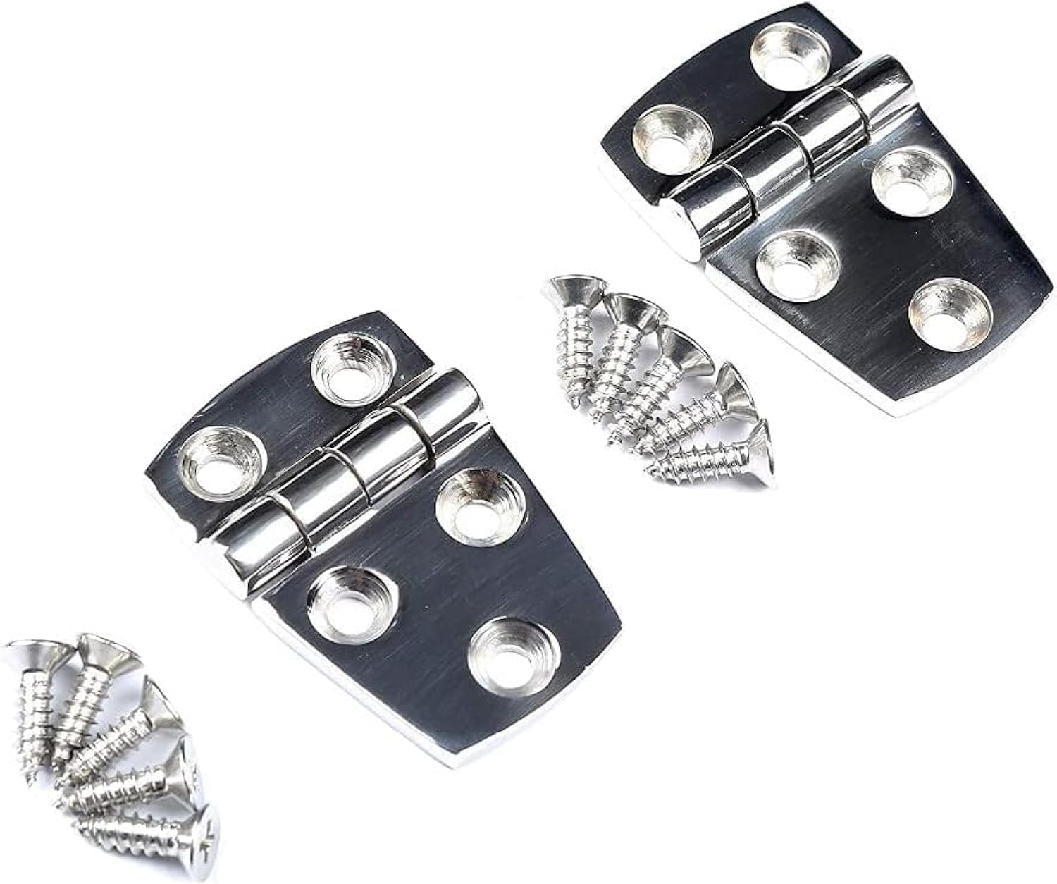 [오늘출발] 보트 캐비닛 차고 데크 2팩용 스테인리스 스틸 마린 힌지 숏사이드 오프셋