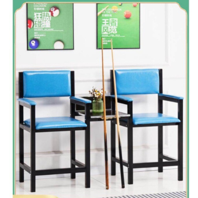 당구장의자 인테리어 홀덤 큐걸이 라운지 손님 레드 당구