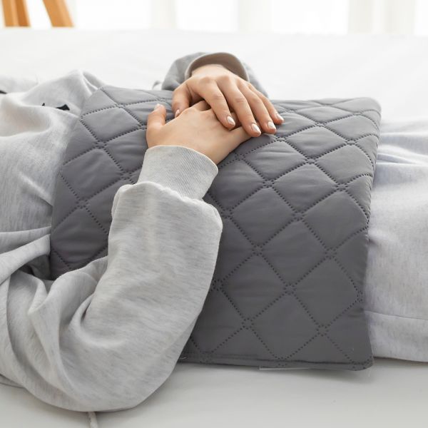 온돌왕 온열 전기 찜질기 허리 배 복부 복대 어깨 안마 마사지 황토 맥반석 그레이 소형