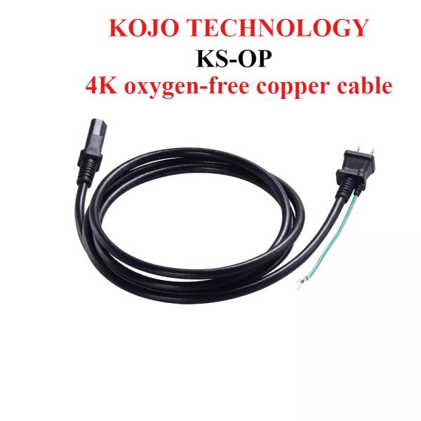 [오늘출발] KOJO 기술 KS-OP 125v-230v 오디오 구성 요소 용 리뉴얼 미국 표준 안경 4k 무산소 구리 케이블 전원 코드