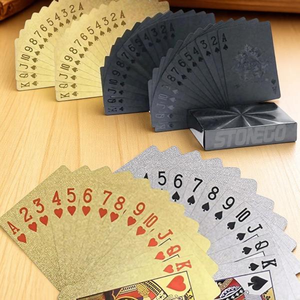 [오늘출발] 무광택 플라스틱 포커 카드 테이블 게임을위한 방수 PET 놀이 클래식 데크 매직 트릭 도구 카지노