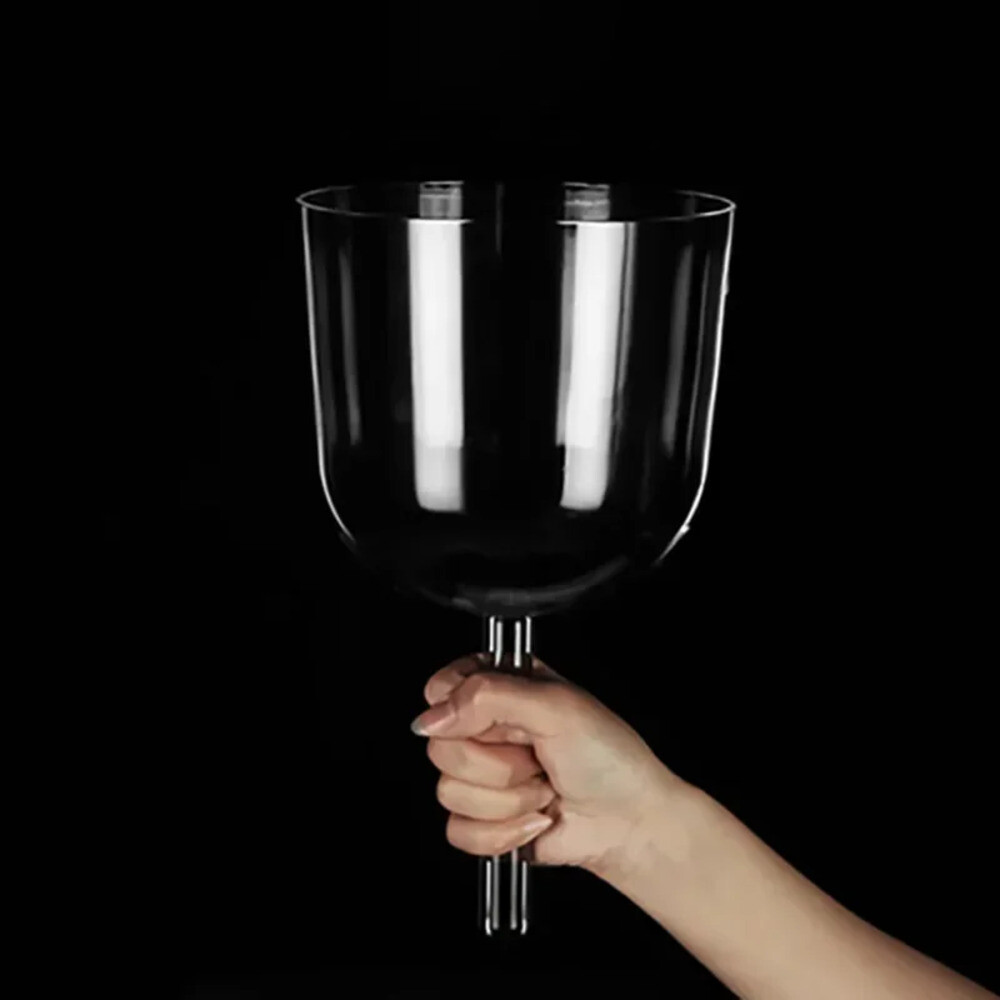 씽잉볼 크리스탈 그릇 투명한 티베트어 노래 차크라 명상 요가 영적 소리 치유 Diapason 악기 세트