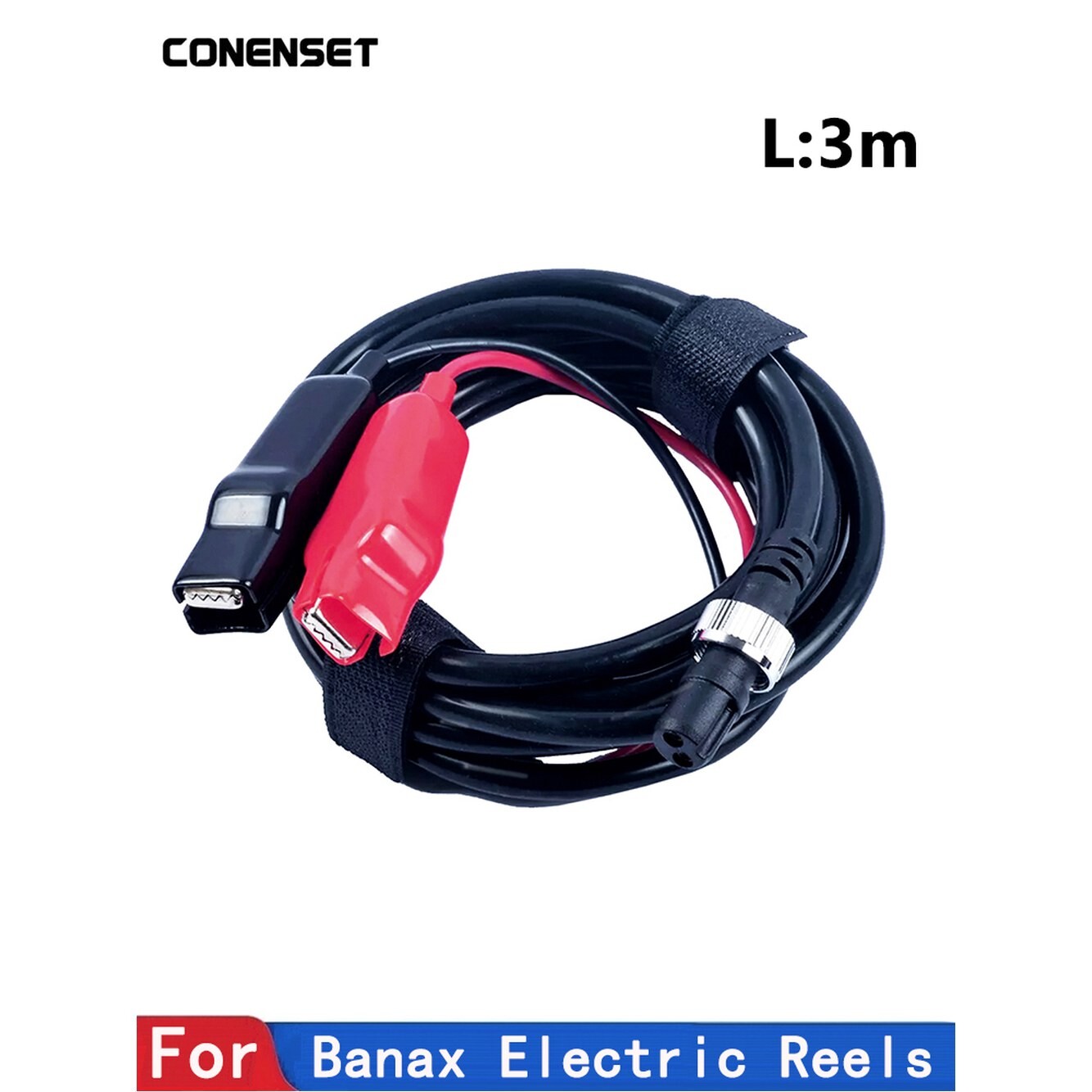 [오늘출발] [해외] Banax 낚시 용 9 8FT 300cm 전원 케이블 Kaigen 500S 500TM 500XP 1000 7000SV 7000SVO 전기 낚시 릴 전원
