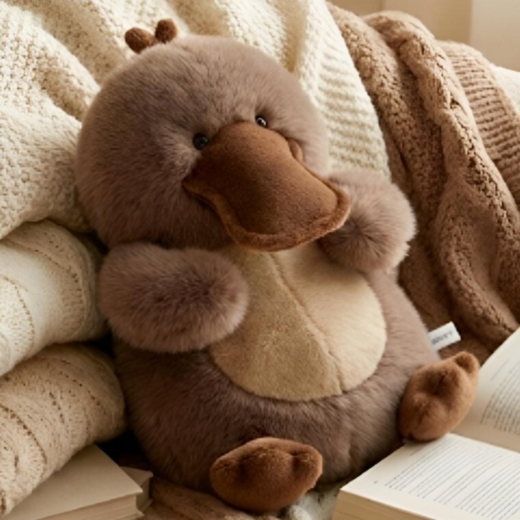 헌영프라임 왕부리 오리너구리 인형 귀여운 동물 학생 행운 액막이 남자 여자 개업 집들이