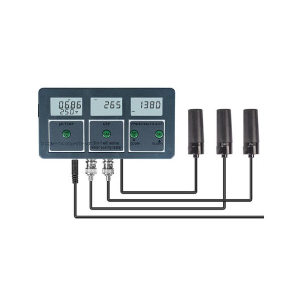 수질 검출기 ph 유럽 온라인 해수어 염소 테스트 산소 in 8 cforp 표준 염도 1