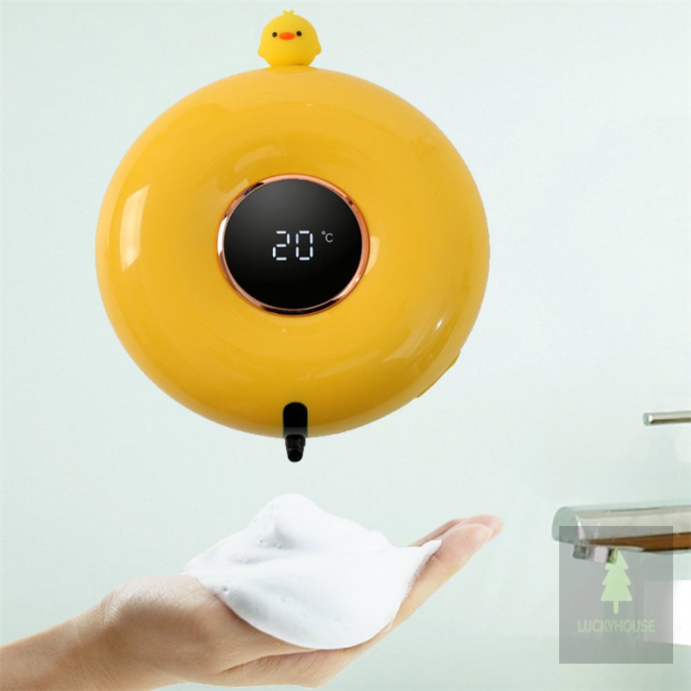 [오늘출발] 행운하우스 거품비누 자동 디스펜서 오리 주방세제디스펜서 물비누용기 벽걸이거품비누디스펜서 화장실물비