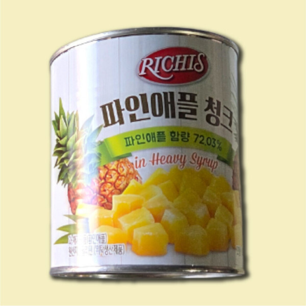 [Polaris Pineapple Cannery][오늘출발] 리치스 동서 리치스 파인애플 청크 836g 과일통조림